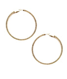 Large Textured Hoops