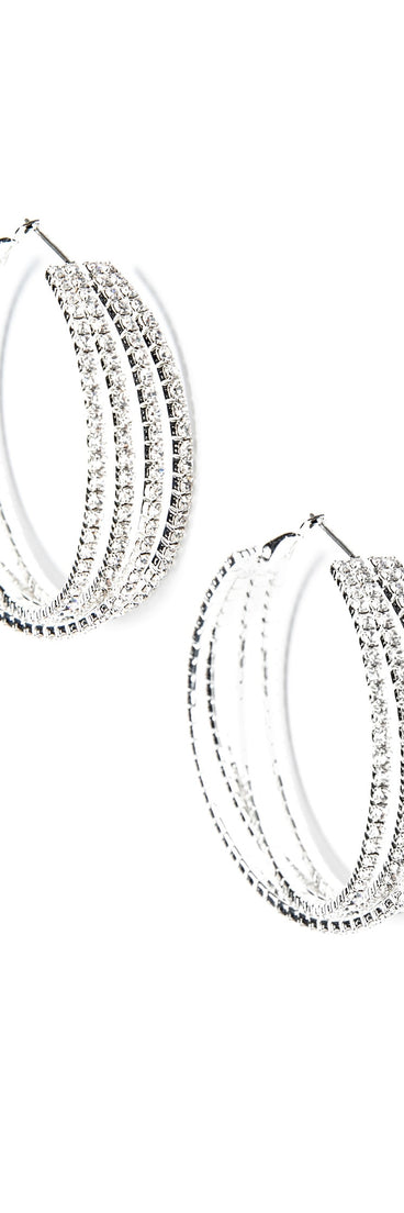 Add Some Sparkle Hoop Earrings
