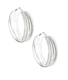Add Some Sparkle Hoop Earrings