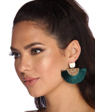 Fanned Out Tassel Earrings for 2022 festival outfits, festival dress, outfits for raves, concert outfits, and/or club outfits