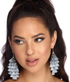 Tiered Diamond Tassel Earrings is a trendy pick to create 2023 festival outfits, festival dresses, outfits for concerts or raves, and complete your best party outfits!
