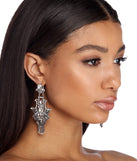 Tribal Fringe Rhinestone Duster Earrings for 2022 festival outfits, festival dress, outfits for raves, concert outfits, and/or club outfits