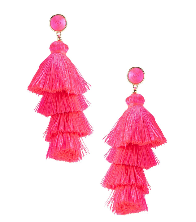 Totally Tiered Tassel Earrings is a trendy pick to create 2023 festival outfits, festival dresses, outfits for concerts or raves, and complete your best party outfits!