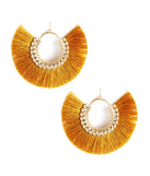 Beaded Fan Tassel Earrings for 2022 festival outfits, festival dress, outfits for raves, concert outfits, and/or club outfits