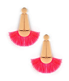 Vibrant Geometric Tassel Earrings for 2022 festival outfits, festival dress, outfits for raves, concert outfits, and/or club outfits