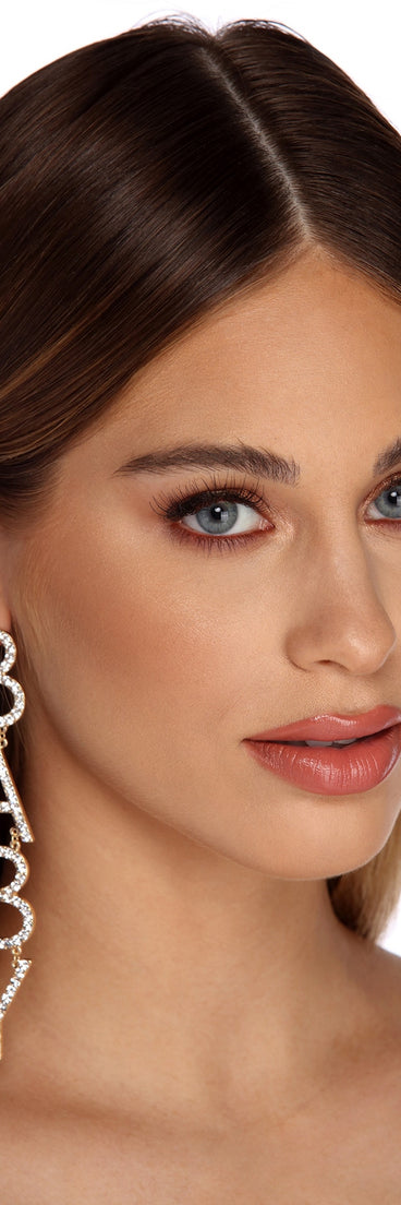 Baby Girl Rhinestone Earrings for 2022 festival outfits, festival dress, outfits for raves, concert outfits, and/or club outfits