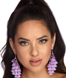 Tiered Diamond Tassel Earrings for 2022 festival outfits, festival dress, outfits for raves, concert outfits, and/or club outfits