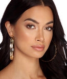 Greek Key Cut Out Earrings for 2022 festival outfits, festival dress, outfits for raves, concert outfits, and/or club outfits