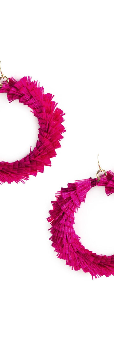 Bring The Drama Tassel Hoop Earrings for 2022 festival outfits, festival dress, outfits for raves, concert outfits, and/or club outfits
