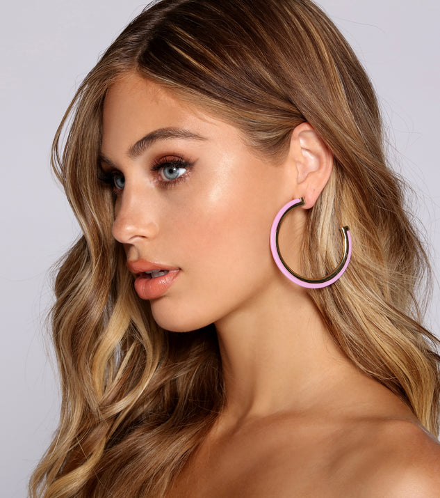 Split Personality Hoop Earrings for 2022 festival outfits, festival dress, outfits for raves, concert outfits, and/or club outfits
