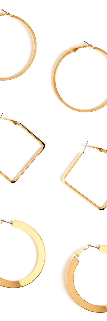 Glam Hoop Earring Set is the perfect Homecoming look pick with on-trend details to make the 2023 HOCO dance your most memorable event yet!