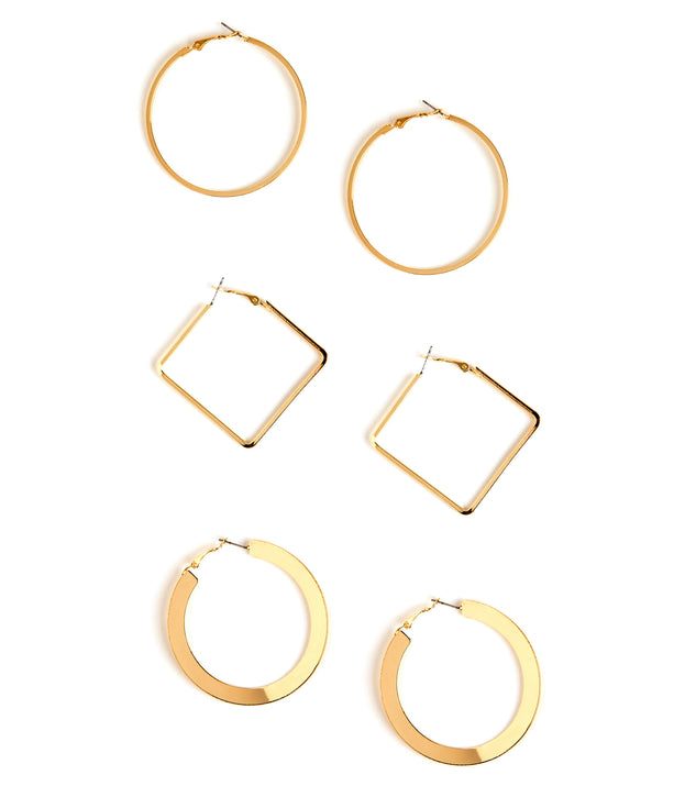 Glam Hoop Earring Set is the perfect Homecoming look pick with on-trend details to make the 2023 HOCO dance your most memorable event yet!
