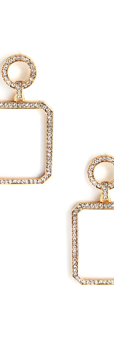 Shape Up Rhinestone Earrings for 2022 festival outfits, festival dress, outfits for raves, concert outfits, and/or club outfits