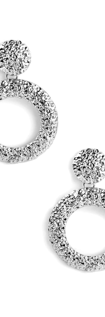 O Ring Textured Earrings for 2022 festival outfits, festival dress, outfits for raves, concert outfits, and/or club outfits