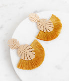 Tropic Tassel Fanned Earrings is a trendy pick to create 2023 festival outfits, festival dresses, outfits for concerts or raves, and complete your best party outfits!