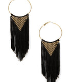 Beaded Long Fringe Earrings for 2022 festival outfits, festival dress, outfits for raves, concert outfits, and/or club outfits