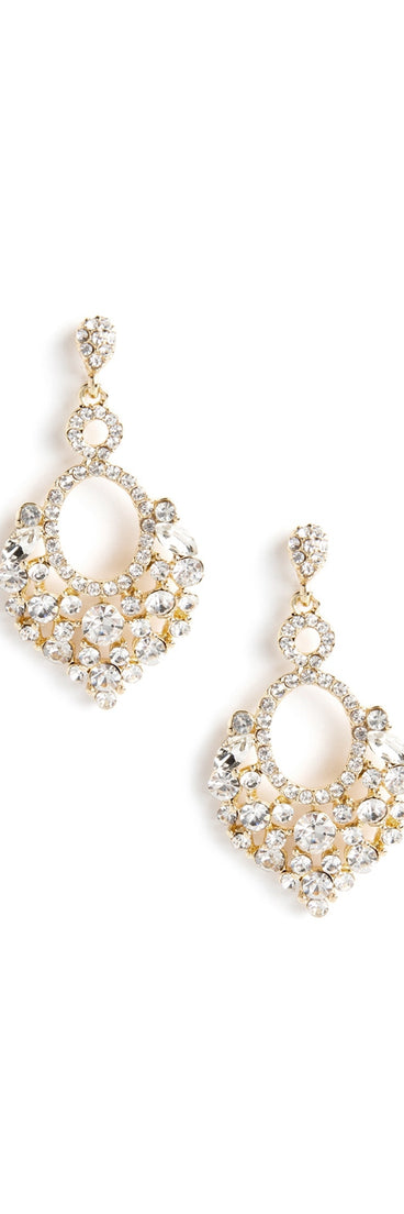 Rhinestone Mini Duster Earrings for 2022 festival outfits, festival dress, outfits for raves, concert outfits, and/or club outfits