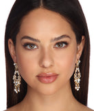 Chandelier Rhinestone Earrings for 2022 festival outfits, festival dress, outfits for raves, concert outfits, and/or club outfits
