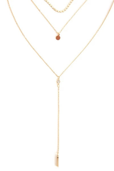 Layered In Elegance Lariat Necklace is the perfect Homecoming look pick with on-trend details to make the 2023 HOCO dance your most memorable event yet!