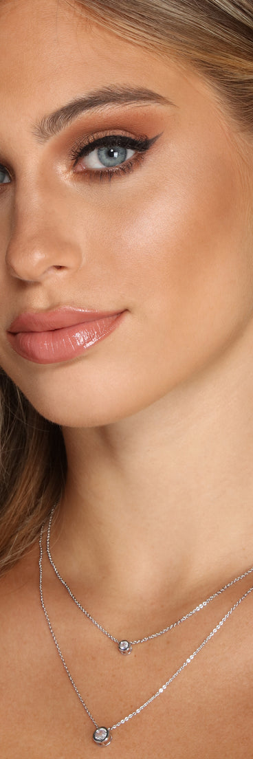 Cubic Zirconia Dainty Necklace And Studs Set is the perfect Homecoming look pick with on-trend details to make the 2023 HOCO dance your most memorable event yet!