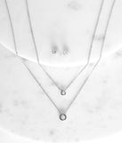 Cubic Zirconia Dainty Necklace And Studs Set