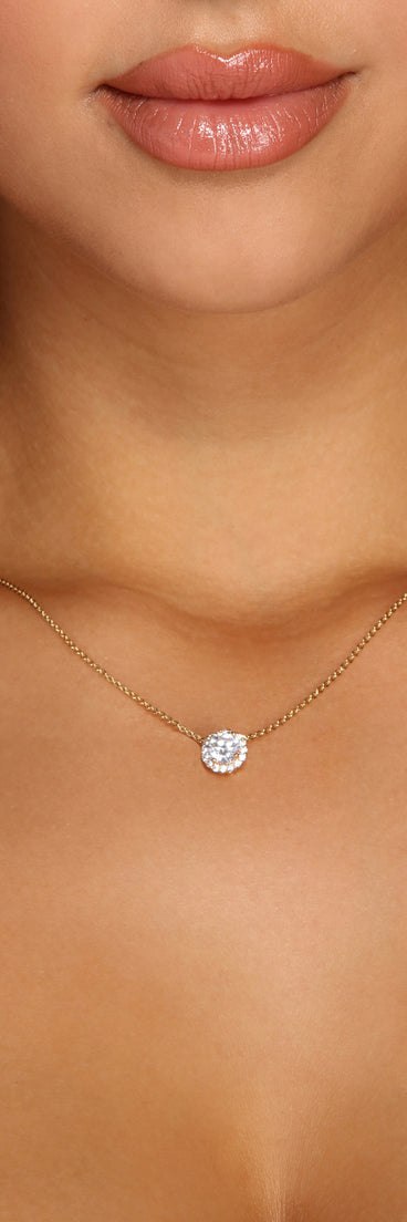 Cubic Zirconia Pendant Necklace And Studs for 2022 festival outfits, festival dress, outfits for raves, concert outfits, and/or club outfits