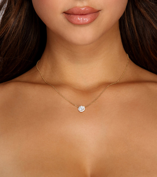 Cubic Zirconia Pendant Necklace And Studs for 2022 festival outfits, festival dress, outfits for raves, concert outfits, and/or club outfits
