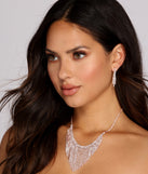 Rose Gold Fringe Necklace Set is the perfect Homecoming look pick with on-trend details to make the 2023 HOCO dance your most memorable event yet!