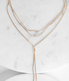 Twisted Layered Short Lariat And Choker