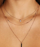 Layered In Luxe Necklace is the perfect Homecoming look pick with on-trend details to make the 2023 HOCO dance your most memorable event yet!
