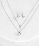 Petite Cubic Zirconia Necklace Set