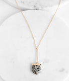 Long Dalmatian Stone Pendant