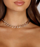Rhinestone Chain Necklace for 2022 festival outfits, festival dress, outfits for raves, concert outfits, and/or club outfits