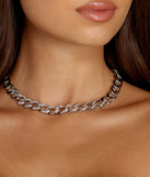 Rhinestone Chain Necklace for 2022 festival outfits, festival dress, outfits for raves, concert outfits, and/or club outfits