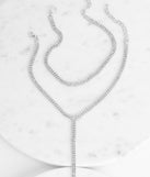 Dripping In Diamonds Lariat Set
