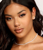 Simply Sparkle Cubic Zirconia Choker Set is the perfect Homecoming look pick with on-trend details to make the 2023 HOCO dance your most memorable event yet!