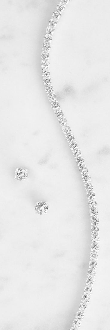 Simply Sparkle Cubic Zirconia Choker Set