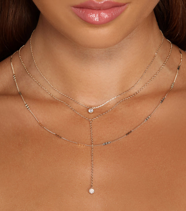 Dainty And Crinkled Lariat Necklace Set is the perfect Homecoming look pick with on-trend details to make the 2023 HOCO dance your most memorable event yet!