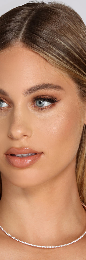 Dainty Rhinestone Choker Set