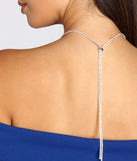 Choker Rhinestone Backdrop Necklace