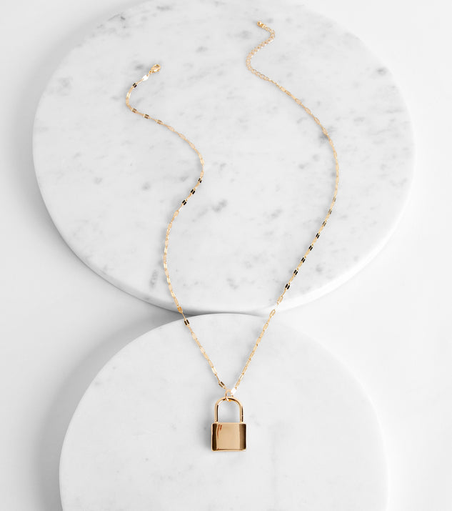 Goldi Lock Pendant Necklace for 2022 festival outfits, festival dress, outfits for raves, concert outfits, and/or club outfits