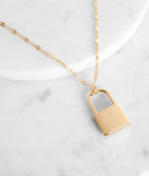 Goldi Lock Pendant Necklace for 2022 festival outfits, festival dress, outfits for raves, concert outfits, and/or club outfits