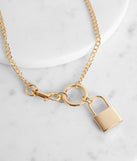 On Lock Lobster Claw Necklace for 2022 festival outfits, festival dress, outfits for raves, concert outfits, and/or club outfits