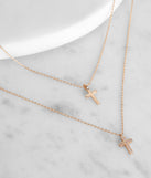 Dainty And Sleek Cubic Zirconia Cross Charm Necklaces is the perfect Homecoming look pick with on-trend details to make the 2023 HOCO dance your most memorable event yet!