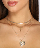 Hidden Treasures Necklace Set Of Three for 2022 festival outfits, festival dress, outfits for raves, concert outfits, and/or club outfits