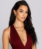 Coin Statement Lariat Necklace for 2022 festival outfits, festival dress, outfits for raves, concert outfits, and/or club outfits