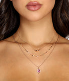 Gemstone Layered Necklace for 2022 festival outfits, festival dress, outfits for raves, concert outfits, and/or club outfits