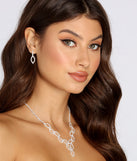 Rhinestone Leafy Necklace Set for 2022 festival outfits, festival dress, outfits for raves, concert outfits, and/or club outfits