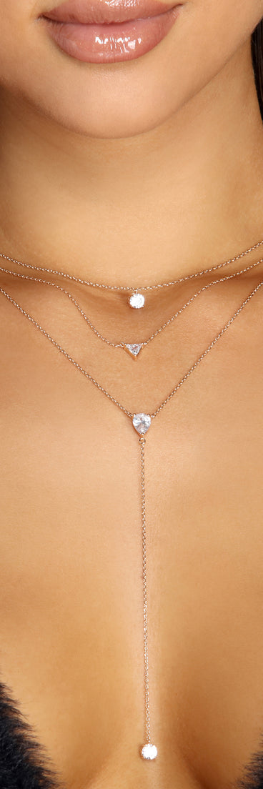 Twinkling Stones Dainty Lariat Necklace for 2022 festival outfits, festival dress, outfits for raves, concert outfits, and/or club outfits