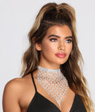 Fearlessly Fringed Rhinestone Statement Necklace is a trendy pick to create 2023 festival outfits, festival dresses, outfits for concerts or raves, and complete your best party outfits!